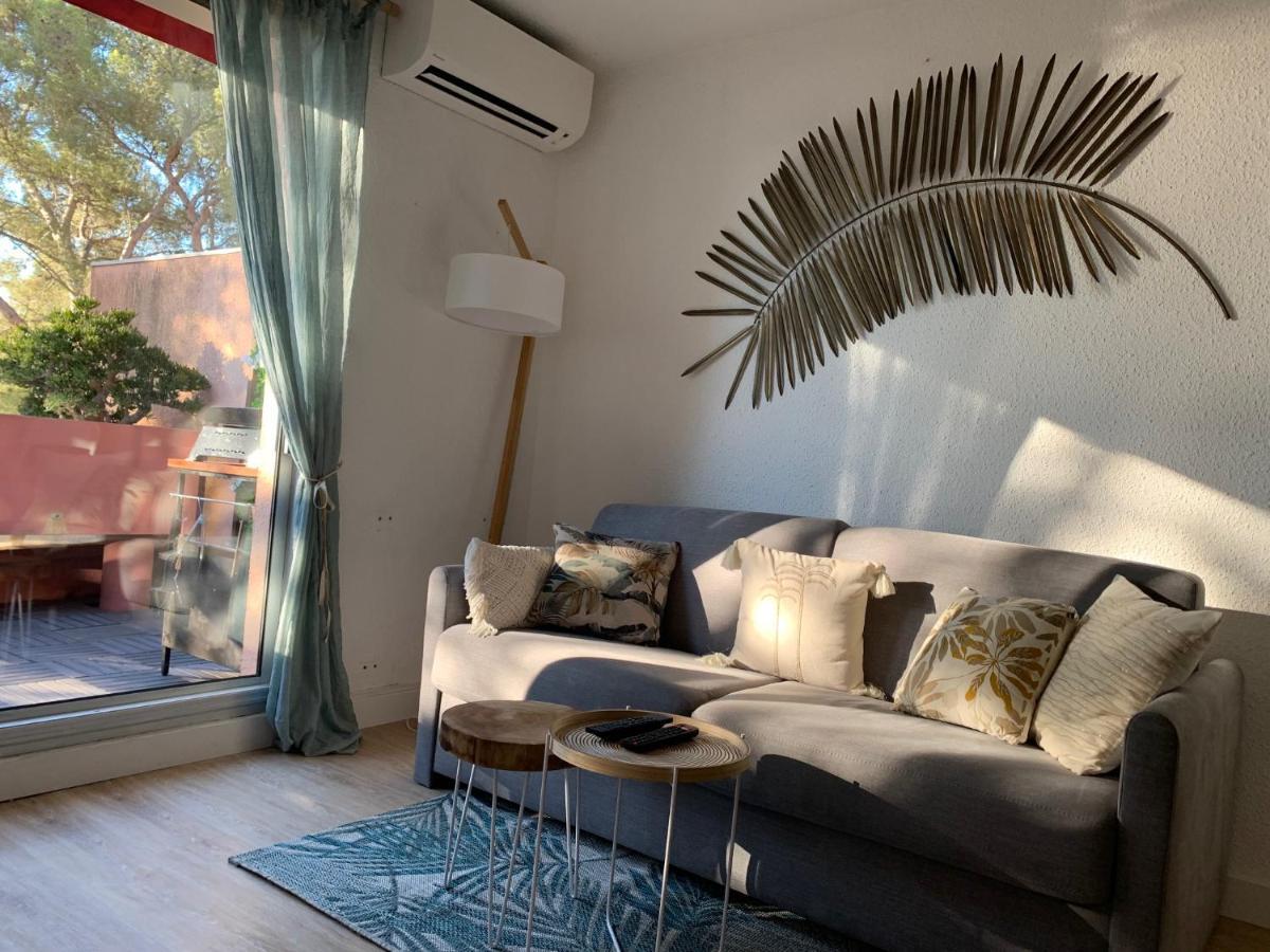 Jade - Appartement Climatise Vue Et Acces Mer Prive لا سين سور مير المظهر الخارجي الصورة